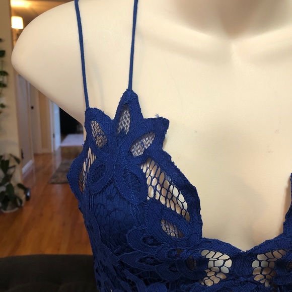 FREE PEOPLE BLUE KNIT BRALETTE - Picture 3 of 16